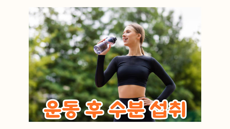 운동 후 수분 섭취