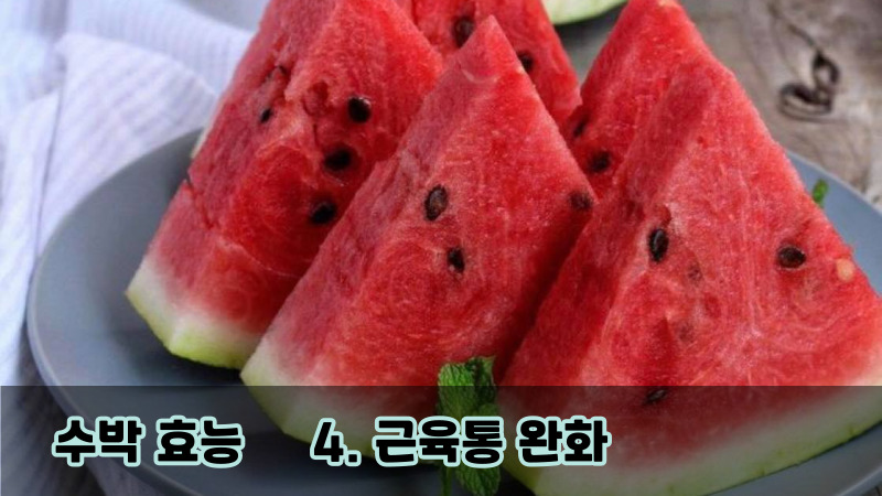 4. 근육통 완화