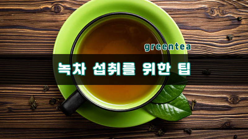 녹차 섭취를 위한 팁