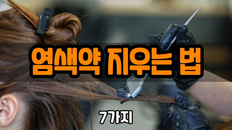 염색약 지우는 법