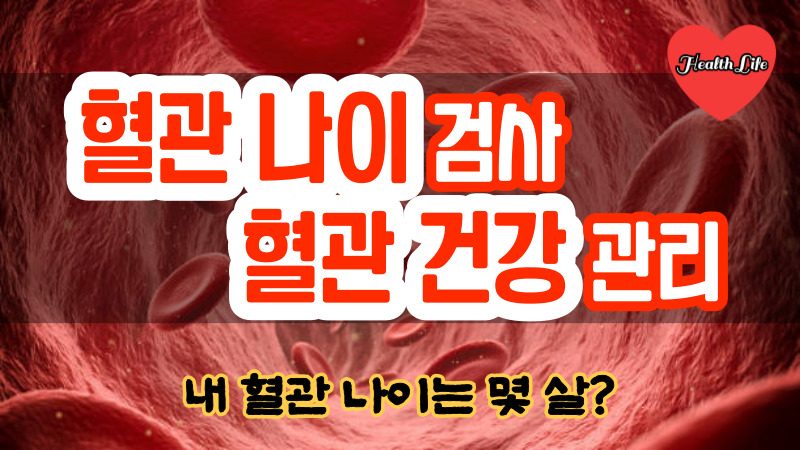 혈관 나이 검사 및 혈관 건강 관리