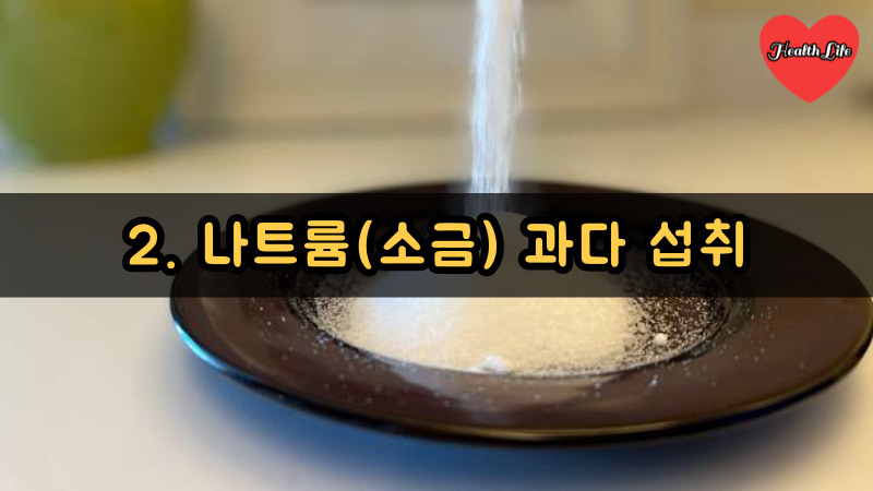 2. 나트륨(소금) 과다 섭취